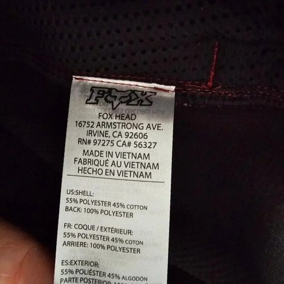 Fox Racing Ranger Fire Jacket in Dark Maroon‎ - Size Large - Picture 11 of 11
